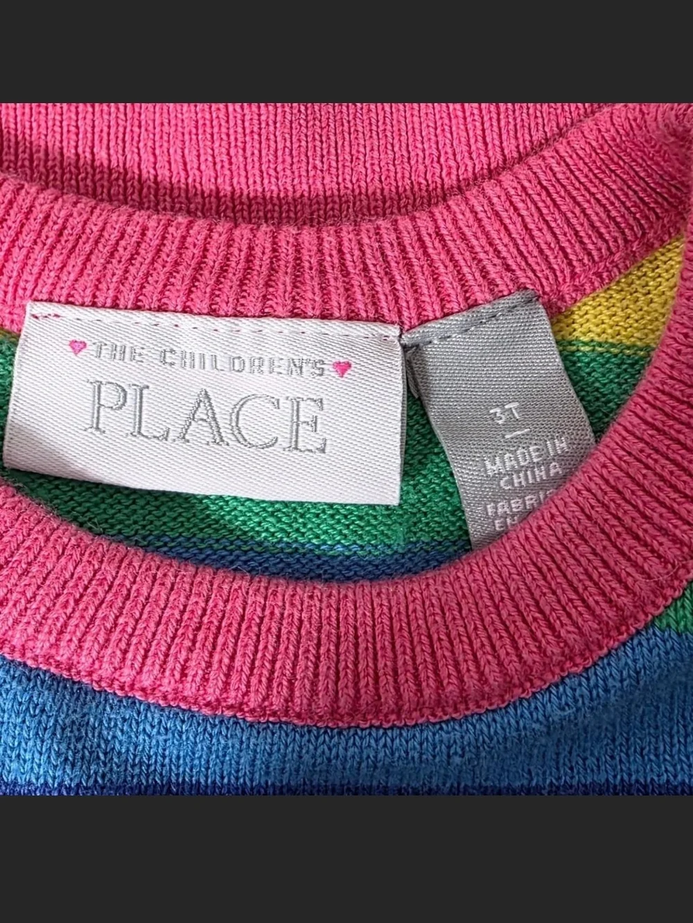 The Children's Place Rainbow Stripe Sweater - Bright Multicolor